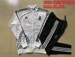 Real Madrid 23-24 White Long Zipper Jacket - 图片 9