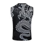 Real Madrid 23-24 Black Ink Splatter (Chinese Dragon) Vest - 图片 7
