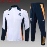 Real Madrid 24/25 Long Zip Jacket White
