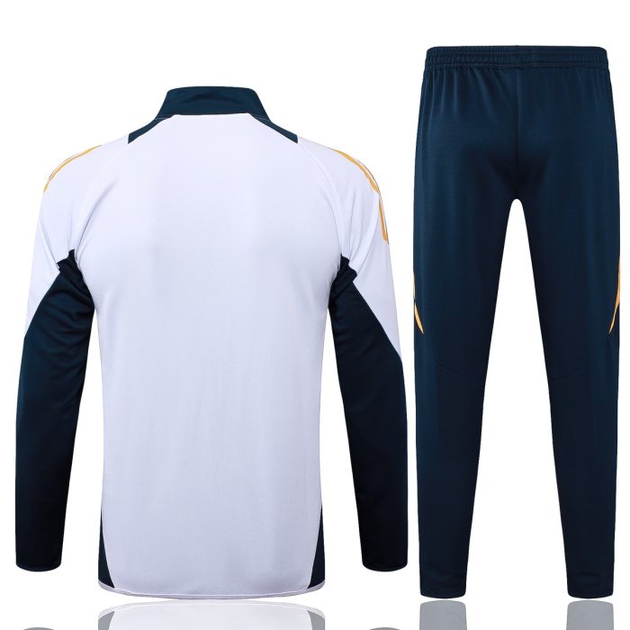 Real Madrid 24/25 Long Zip Jacket White - 图片 7