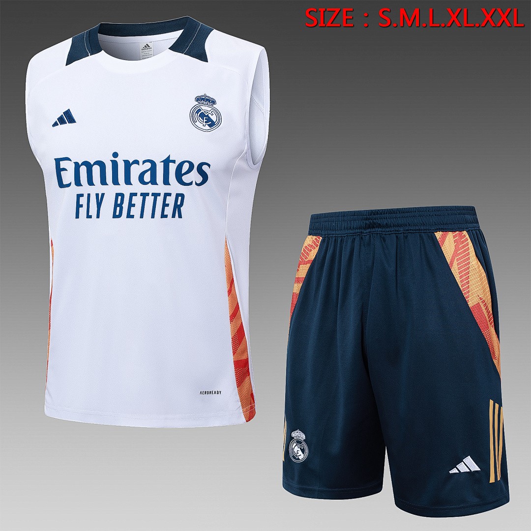 JER-5427_1 Real Madrid 24-25 White Vest - 图片 1