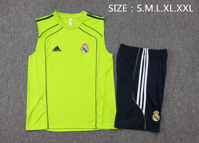 Real Madrid Green Retro Vest - 图片 2