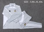 Real Madrid 25/26 Half-Zip Jacket Grey with White - 图片 2