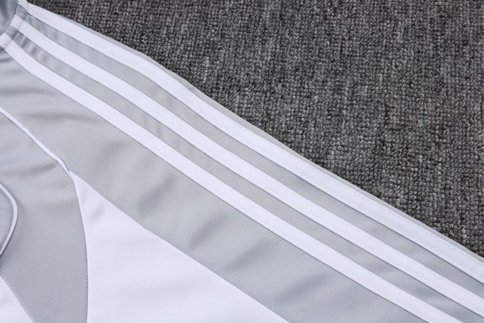 Real Madrid 25/26 Half-Zip Jacket Grey with White - 图片 5