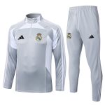 Real Madrid 25/26 Half-Zip Jacket Grey with White - 图片 8