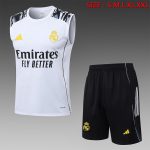 Real Madrid White Vest with Sleeve Ink Splatter