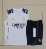 Real Madrid White Vest with Sleeve Ink Splatter - 图片 9