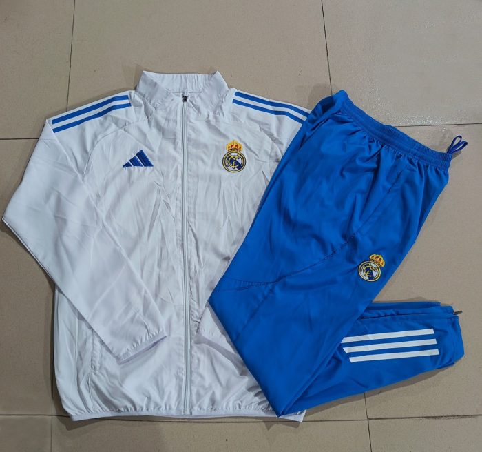 Real Madrid 25/26 White Windbreaker - 图片 9