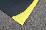 Real Madrid Dark Gray Short Sleeve Training Shirt with Yellow Accents - 图片 3
