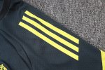 Real Madrid Dark Gray Short Sleeve Training Shirt with Yellow Accents - 图片 6