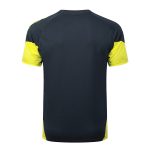 Real Madrid Dark Gray Short Sleeve Training Shirt with Yellow Accents - 图片 7