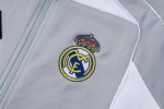 Real Madrid 25/26 Long Zipper Jacket Grey with White - 图片 6
