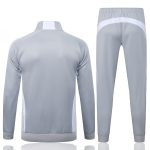 Real Madrid 25/26 Long Zipper Jacket Grey with White - 图片 7