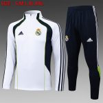 Real Madrid White Retro Edition with Cyan Accents