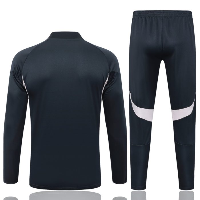 Real Madrid 2025/26 Half-Zip Jacket Dark Gray (Light Pink Trim) - 图片 7