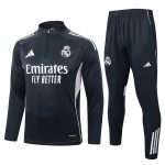 Real Madrid 2025/26 Half-Zip Jacket Dark Gray (Light Pink Trim) - 图片 8