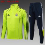 Real Madrid Green Retro Half-Zip Jacket