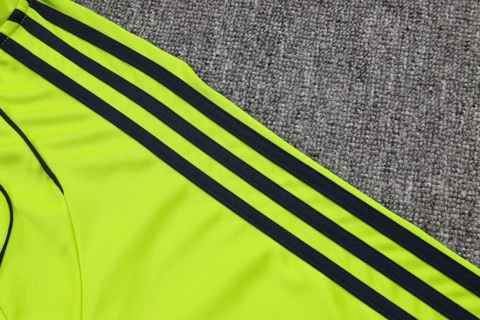 Real Madrid Green Retro Half-Zip Jacket - 图片 5