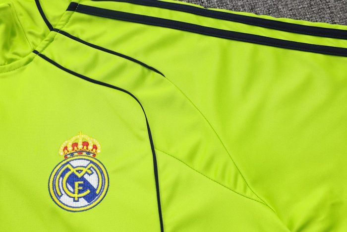Real Madrid Green Retro Half-Zip Jacket - 图片 6