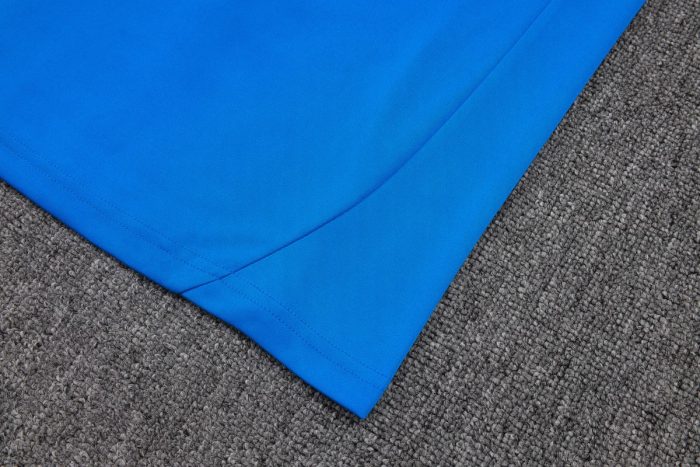 Real Madrid 25/26 Half-Zip Jacket Lake Blue with White Trim - 图片 3