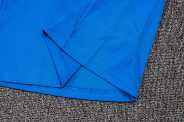 Real Madrid 25/26 Half-Zip Jacket Lake Blue with White Trim - 图片 4