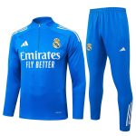 Real Madrid 25/26 Half-Zip Jacket Lake Blue with White Trim - 图片 8
