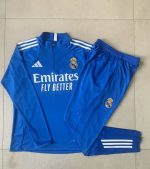 Real Madrid 2025/26 Half-Zip Jacket in Lake Blue (White Trim) - Kids - 图片 4