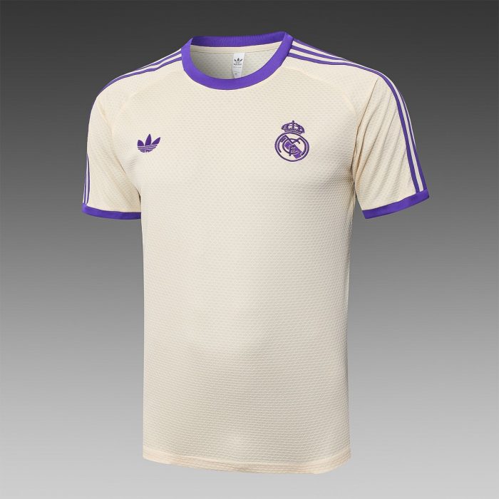 Real Madrid Vintage Short Sleeve T-Shirt Apricot - 图片 8