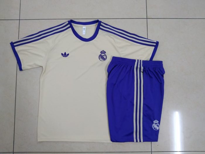 Real Madrid Vintage Short Sleeve T-Shirt Apricot - 图片 9