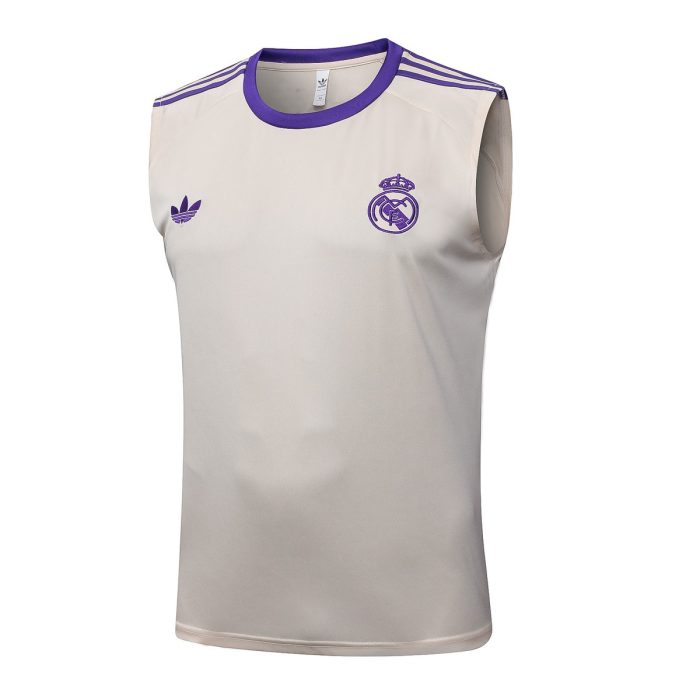 Real Madrid Vintage Vest Apricot - 图片 8