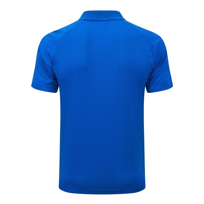Real Madrid Polo Shirt Lake Blue (White Trim) - 图片 7