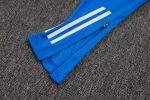 Real Madrid White Half-Zip Jacket with Blue Trim - 图片 3