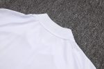 Real Madrid White Half-Zip Jacket with Blue Trim - 图片 5