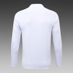Real Madrid White Half-Zip Jacket with Blue Trim - 图片 8