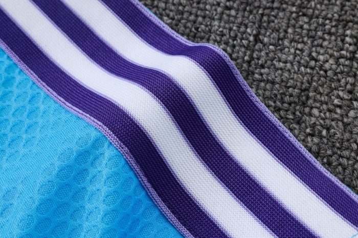 Real Madrid Light Blue Retro Short Sleeve - 图片 5