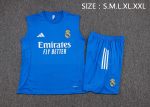 Real Madrid Lake Blue Vest - 图片 2