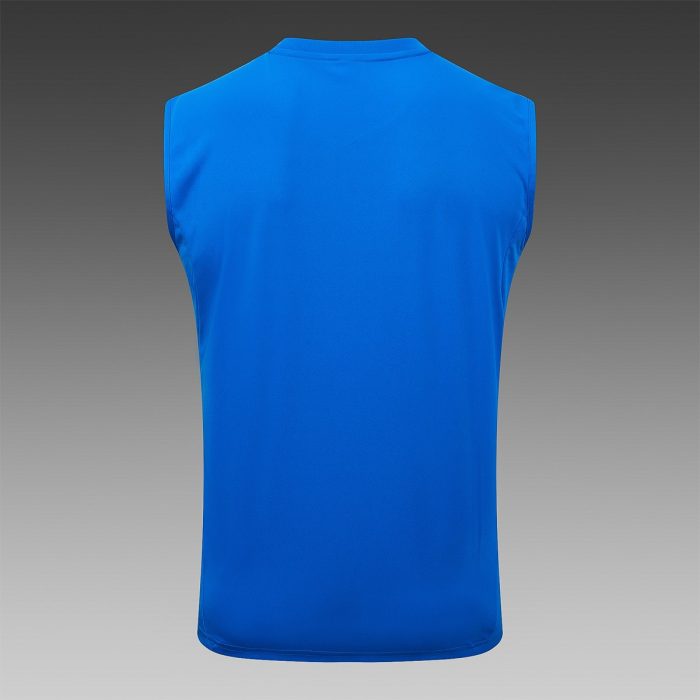 Real Madrid Lake Blue Vest - 图片 8