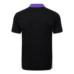 Real Madrid 24-25 Polo Black with Purple Collar - 图片 7
