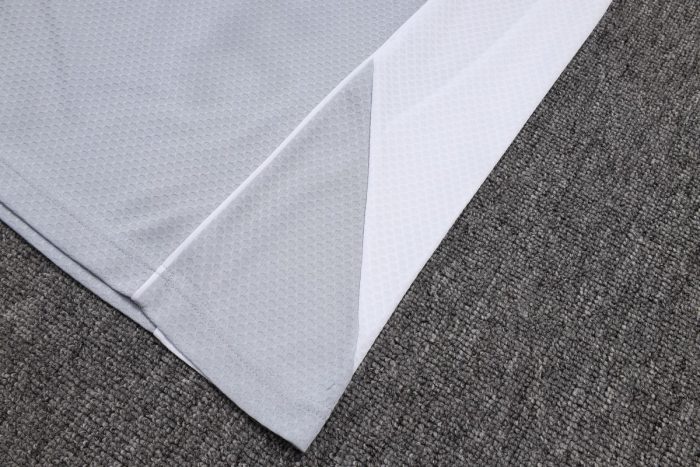Real Madrid Grey White Polo - 图片 4