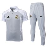 Real Madrid Grey White Polo - 图片 8