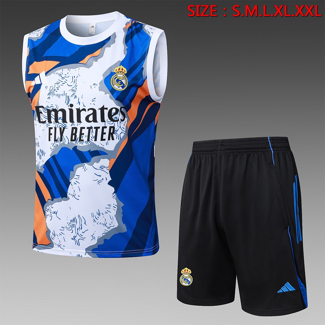 JER-5454_1 Real Madrid Camo Splatter Vest - 图片 1