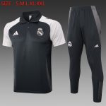 Real Madrid 24-25 Polo Shirt Grey