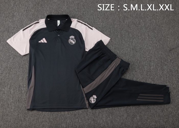 Real Madrid 24-25 Polo Shirt Grey - 图片 2