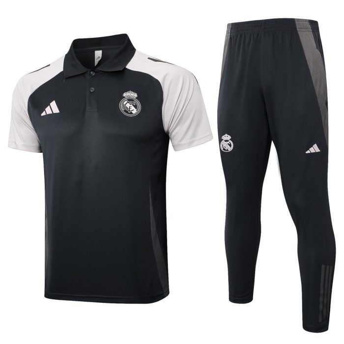 Real Madrid 24-25 Polo Shirt Grey - 图片 8