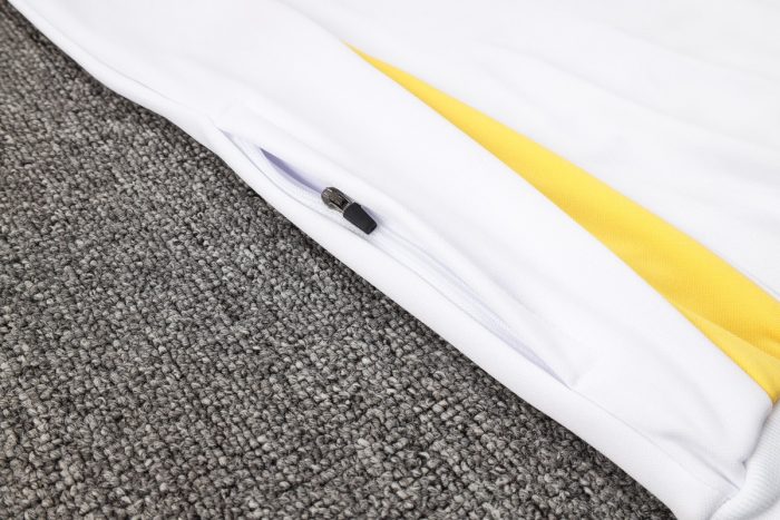 Real Madrid 23-24 Half-Zip Hoodie White - 图片 5