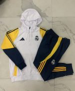 Real Madrid 23-24 Half-Zip Hoodie White - 图片 9