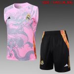 Real Madrid 24/25 Pink Vest (Spray Ink Dragon)