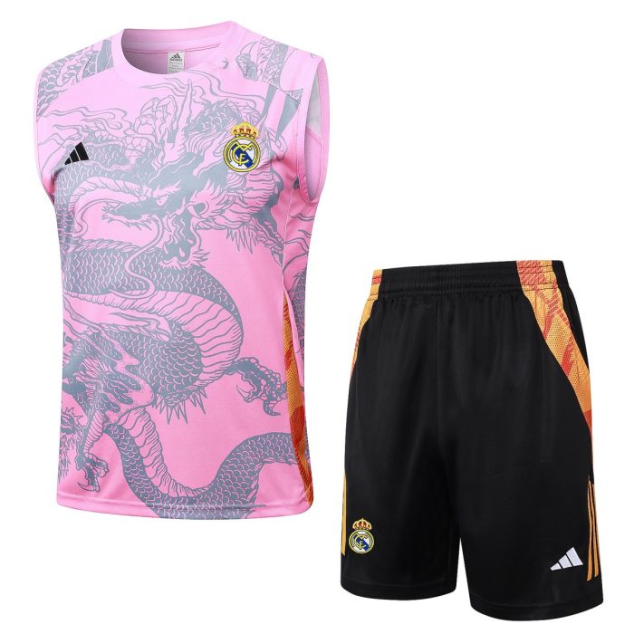 Real Madrid 24/25 Pink Vest (Spray Ink Dragon) - 图片 8