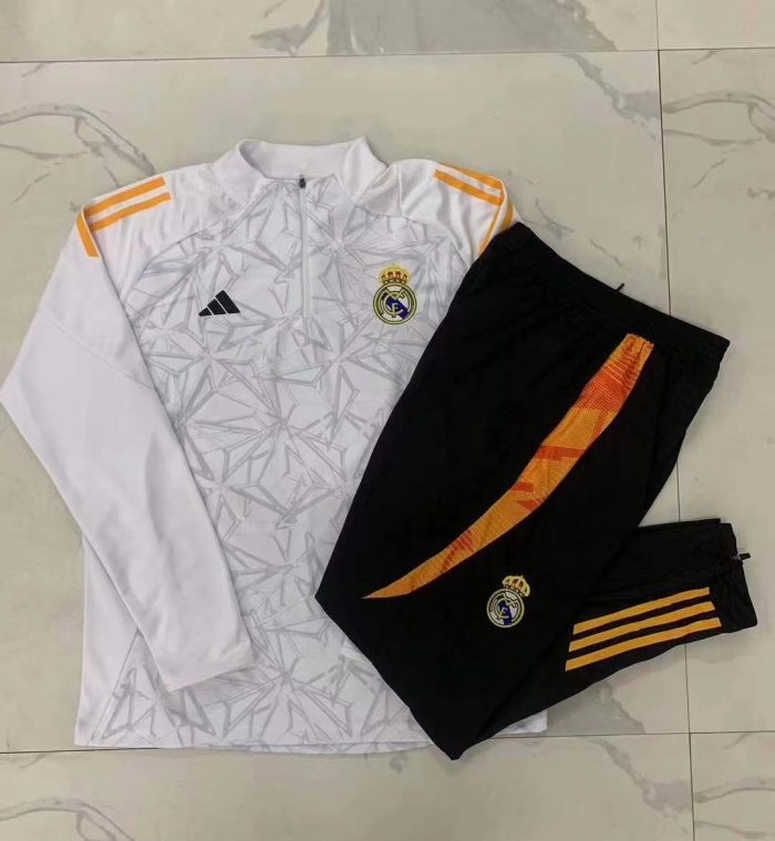 Real Madrid 24-25 White Splatter Kids Training Set - 图片 3