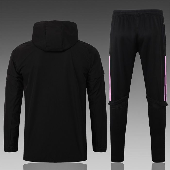 2021 Real Madrid Black Windbreaker S-2XL - 图片 7
